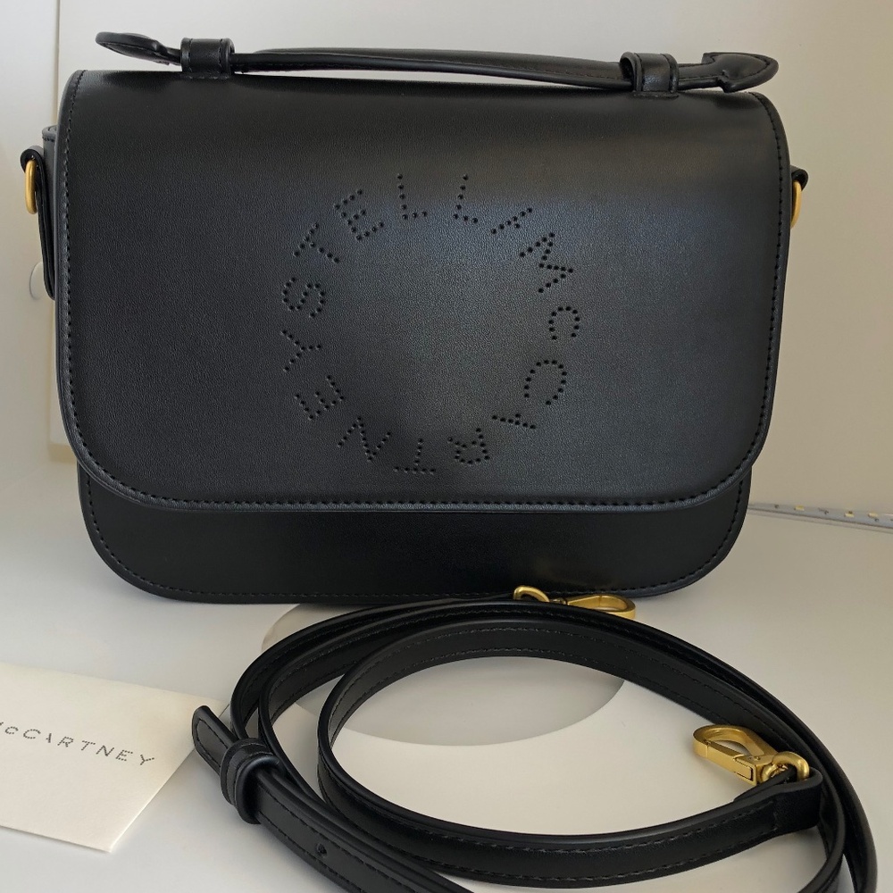 Stella McCartney Logo Messenger Crossbody Bag